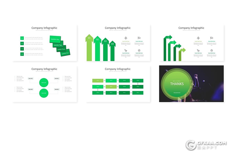 30页商务风格图片展示商务图形工作汇报keynote模板 5种主题配色 - 顶尖PPT