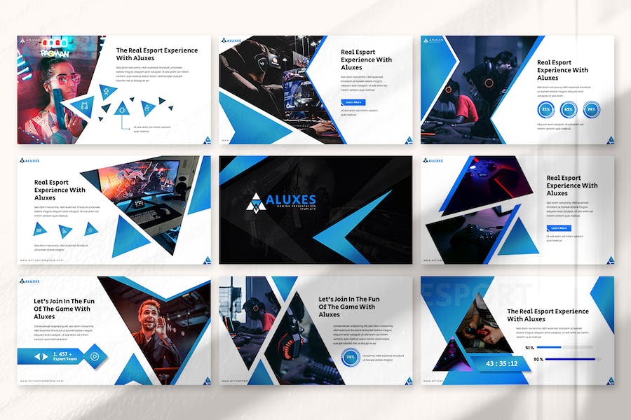 游戏行业主题活动展示汇报Keynote模板 - 顶尖PPT