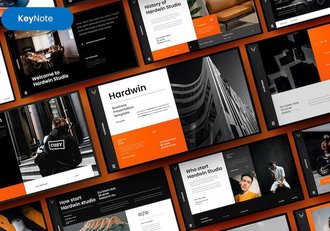 商业企业品牌宣传推广策略Keynote模板 - 顶尖PPT