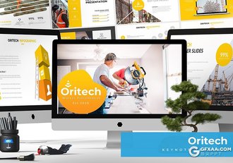 30页建筑工程施工单位公司企业项目介绍通用keynote模板 5种主题配色 - 顶尖PPT