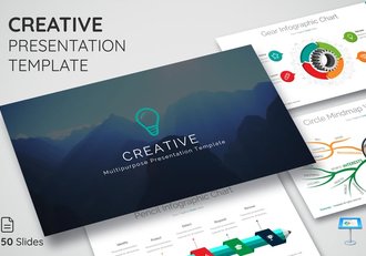 创意商务图形keynote模板 - 顶尖PPT