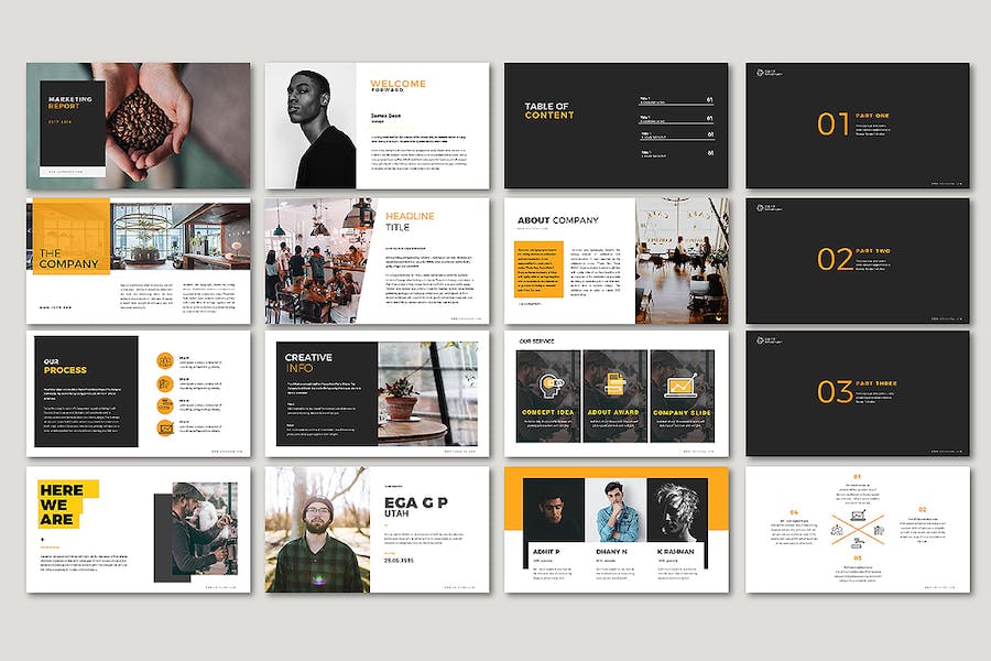 简洁清爽商务办公通用PPT模板 - 顶尖PPT