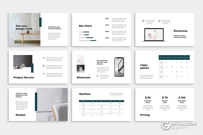 73页极简文艺风格摄影模特服装展示商务通用keynote模板 - 顶尖PPT