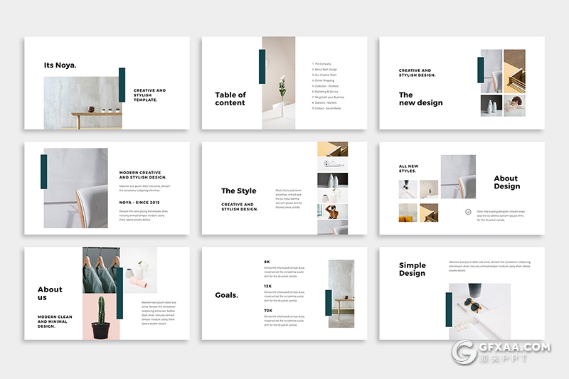 73页极简文艺风格摄影模特服装展示商务通用keynote模板 - 顶尖PPT