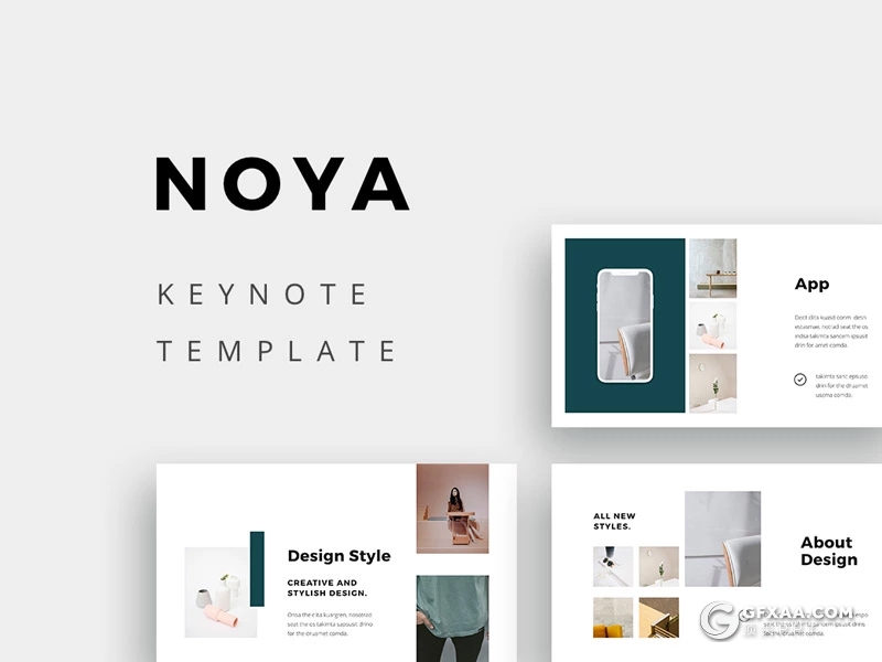 73页极简文艺风格摄影模特服装展示商务通用keynote模板 - 顶尖PPT