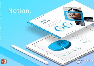 30页商务风格工作汇报数据分析通用PPT模板 5种主题配色 - 顶尖PPT