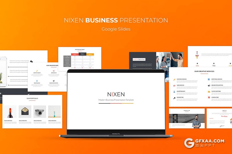 69页扁平化国外商务风格商务型工作汇报通用keynote模板 - 顶尖PPT