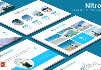 30页扁平化欧美商务多用途PPT模板 5种主题配色 - 顶尖PPT