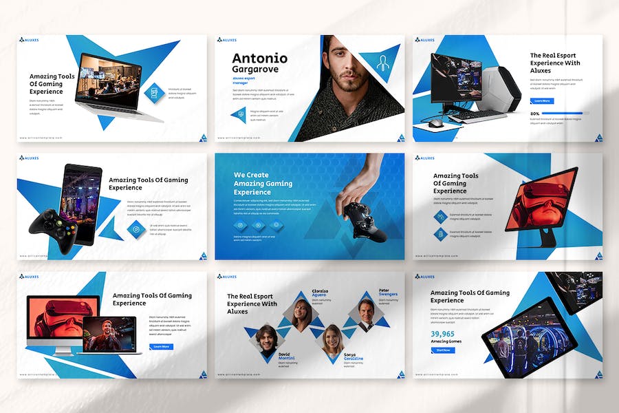 游戏行业主题活动展示汇报Keynote模板 - 顶尖PPT