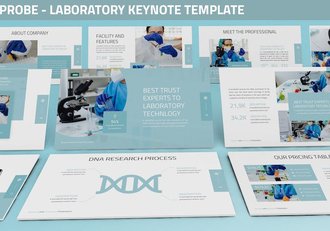 基因研究实验室keynote模板 - 顶尖PPT