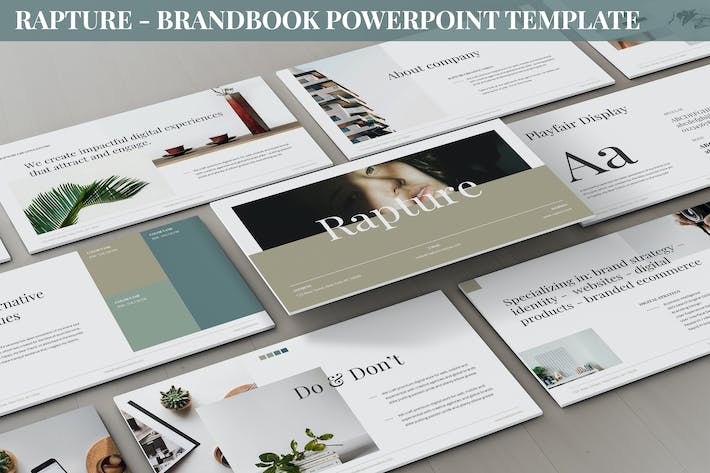 品牌手册设计规范展示PPT模板 - 顶尖PPT