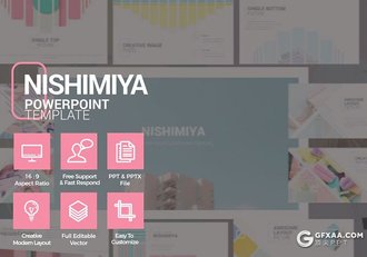 51页艺术杂志风格图片展示摄影模特展示PPT模板 - 顶尖PPT