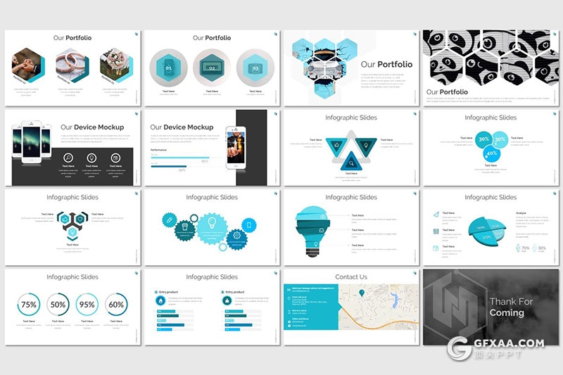 32页国外企业宣传介绍商务工作汇报总结keynote模板 5种主题配色 - 顶尖PPT