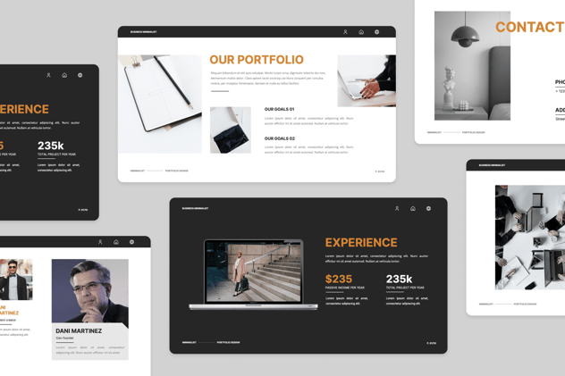 极简主义风格商务路演PPT模板 - 顶尖PPT