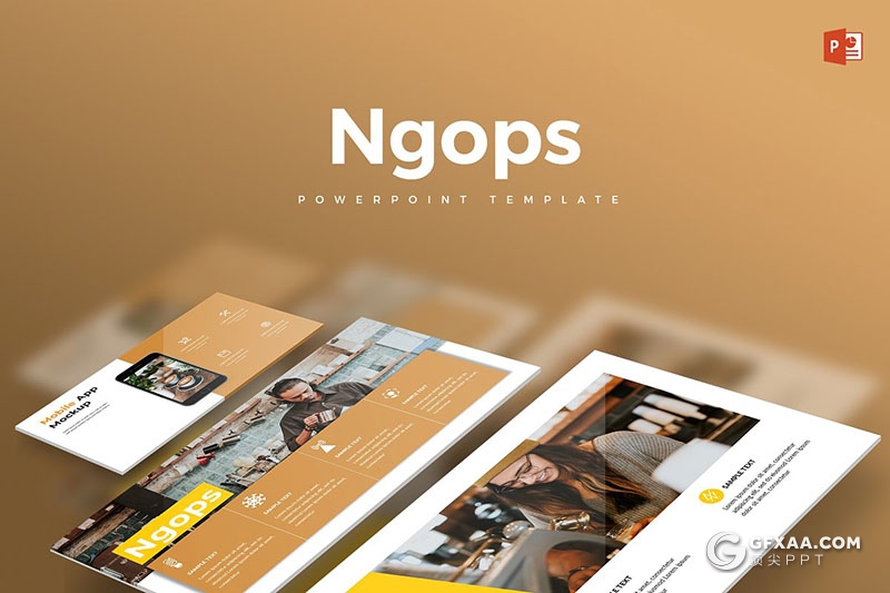 30页创意版式设计国外商务通用PPT模板 5种主题配色 - 顶尖PPT