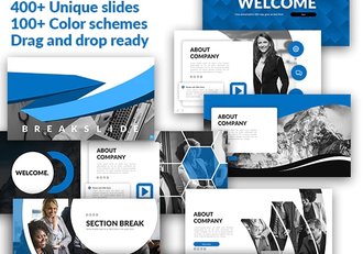 436页国外大型商务PPT模板APP展示商务图形可编辑世界各国地图ppt模板 100多种XML配色 - 顶尖PPT