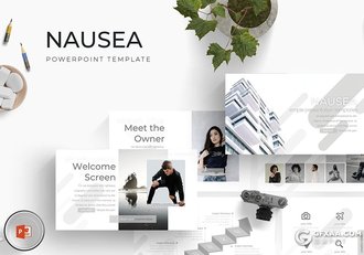 30页简约文艺风格欧美多用途PPT模板 5种主题配色 - 顶尖PPT