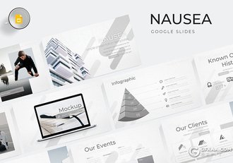 30页简约文艺风格欧美多用途Google slides模板 5种主题配色 - 顶尖PPT