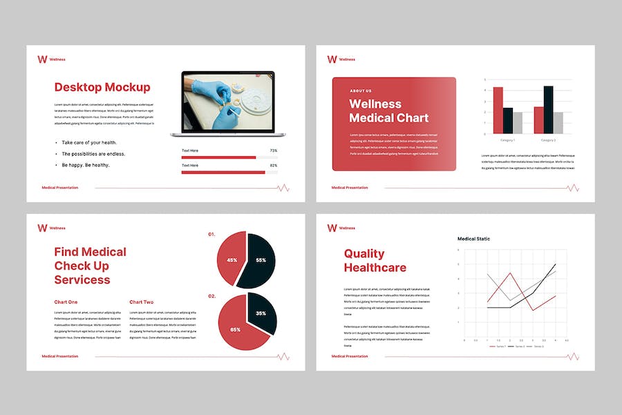 健康医疗保健养生服务介绍Keynote模板 - 顶尖PPT