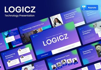 技术开发应用方案展示讲座Keynote模板 - 顶尖PPT