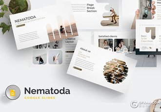 30页国外创意商务团队企业文化介绍Google slides模板 5种主题配色 - 顶尖PPT