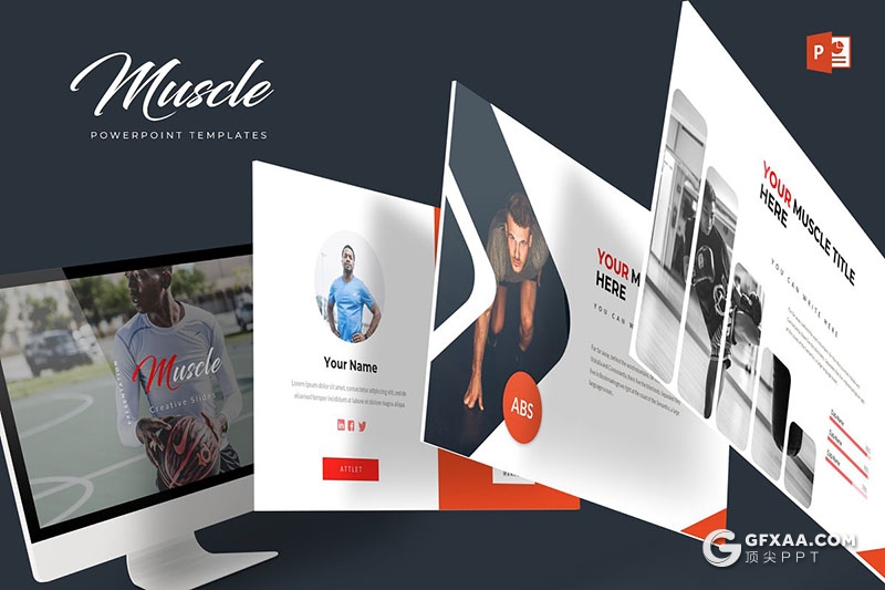 30页体育锻炼体育项目比赛分析统计PPT模板 5种主题配色 - 顶尖PPT