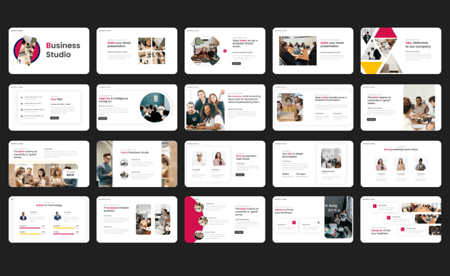 SAAS工作室团队展示简介PPT模板 - 顶尖PPT