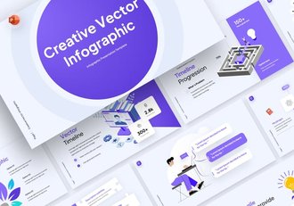 创意商务人物插画图形PPT模板 - 顶尖PPT