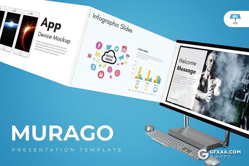 32页企业宣传商务工作汇报总结欧美多用途keynote模板 5种主题配色 - 顶尖PPT