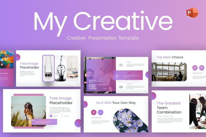 精美时尚紫色渐变风商业计划商务合作多用途PPT模板 - 顶尖PPT