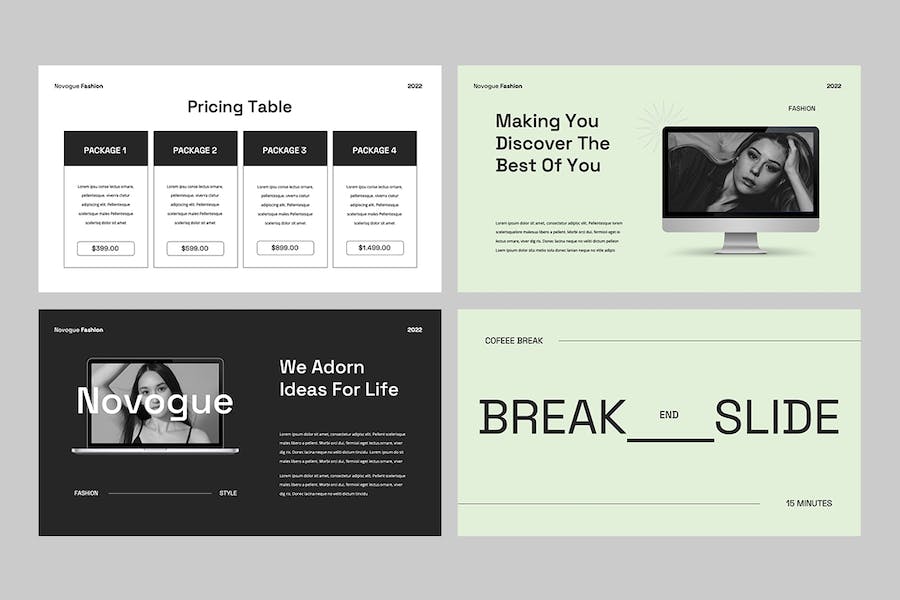 新潮时尚品牌宣传展示PPT模板 - 顶尖PPT