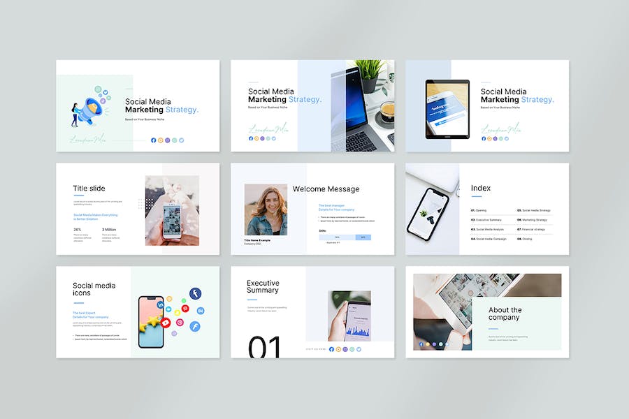 数字营销战略推广方案PPT模板 - 顶尖PPT