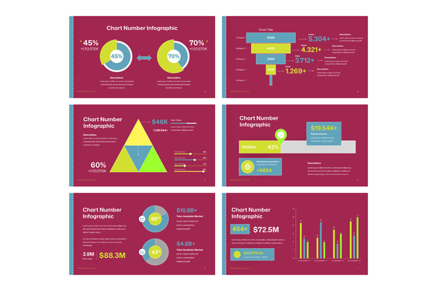 图表编号数据展示PPT模板 - 顶尖PPT