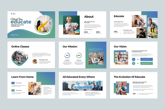 新一代教育项目介绍展示PPT模板 - 顶尖PPT