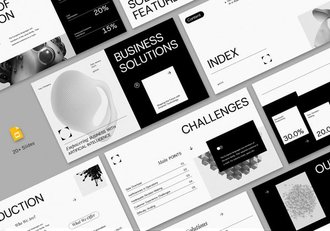 商业解决方案人工智能技术公司PPT模板 - 顶尖PPT