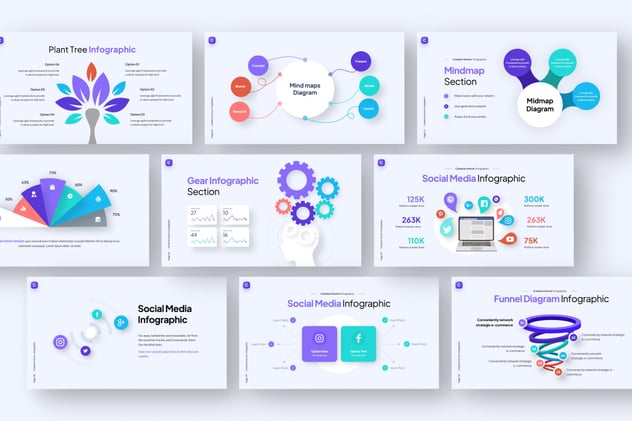 创意商务人物插画图形PPT模板 - 顶尖PPT