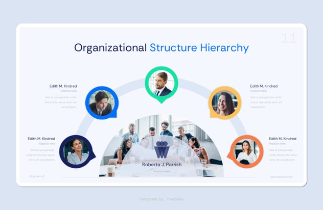 组织结构图企业架构设计PPT模板 - 顶尖PPT