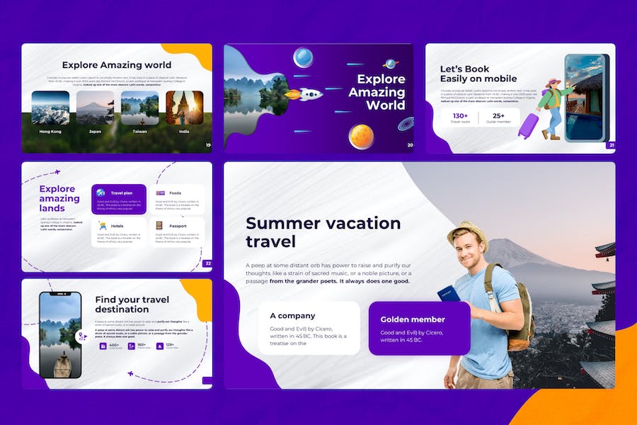 旅行社旅游景点介绍PPT模板 - 顶尖PPT