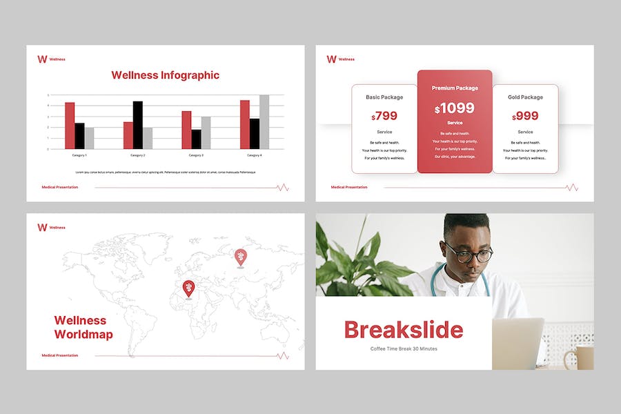 健康医疗保健养生服务介绍Keynote模板 - 顶尖PPT