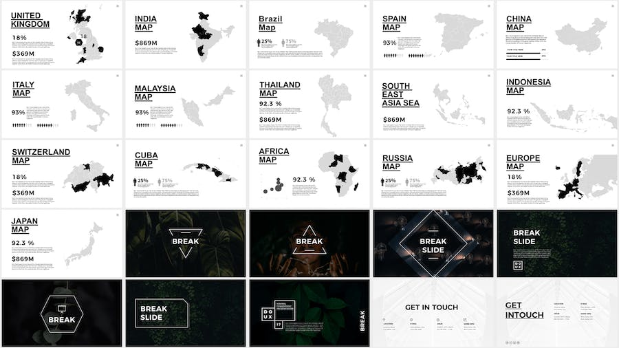 极简风格商务办公展示PPT模板 - 顶尖PPT