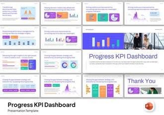 进度KPI指标监测跟踪分析PPT模板 - 顶尖PPT