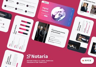 公证流程介绍业务说明法律知识宣讲PPT模板 - 顶尖PPT