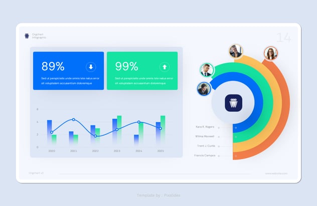 组织结构图企业架构设计PPT模板 - 顶尖PPT