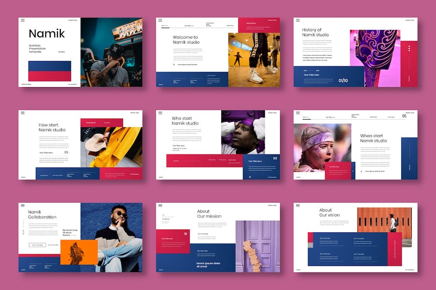 创意商务企业展示项目介绍Keynote模板 - 顶尖PPT