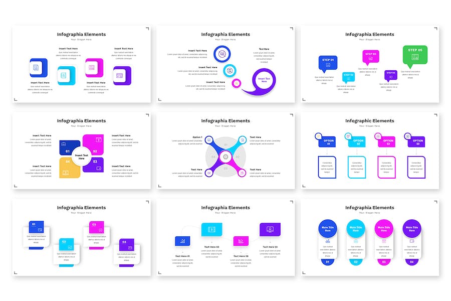 高级感信息图形展示Keynote模板 - 顶尖PPT