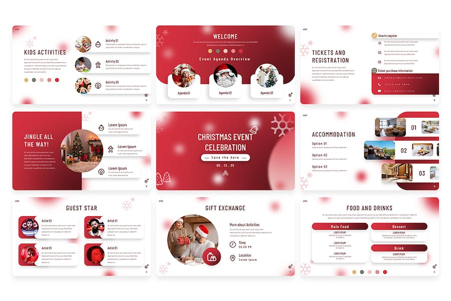 圣诞节活动庆祝推广PPT模板 Retry - 顶尖PPT