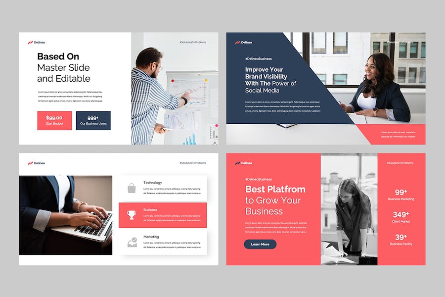 现代商业业务Keynote主题演讲模板 - 顶尖PPT