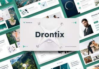 无人机航空摄影产品展示keynote模板 - 顶尖PPT