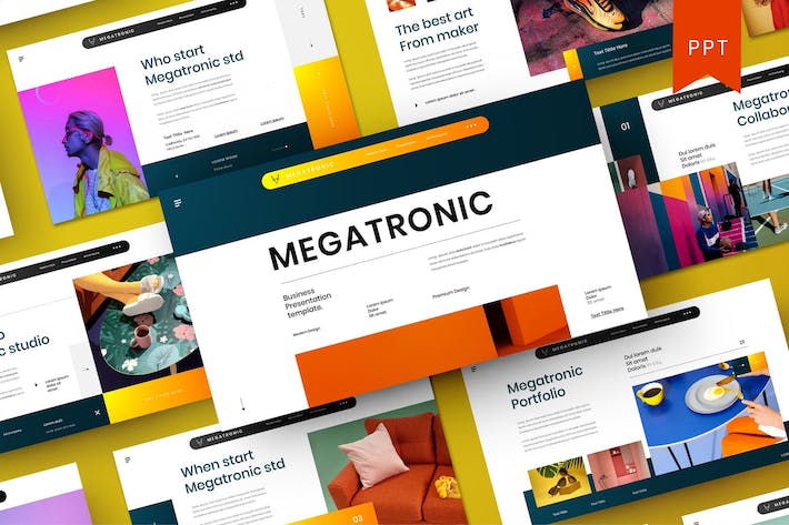 欧美商务风格企业团队展示PPT模板 - 顶尖PPT