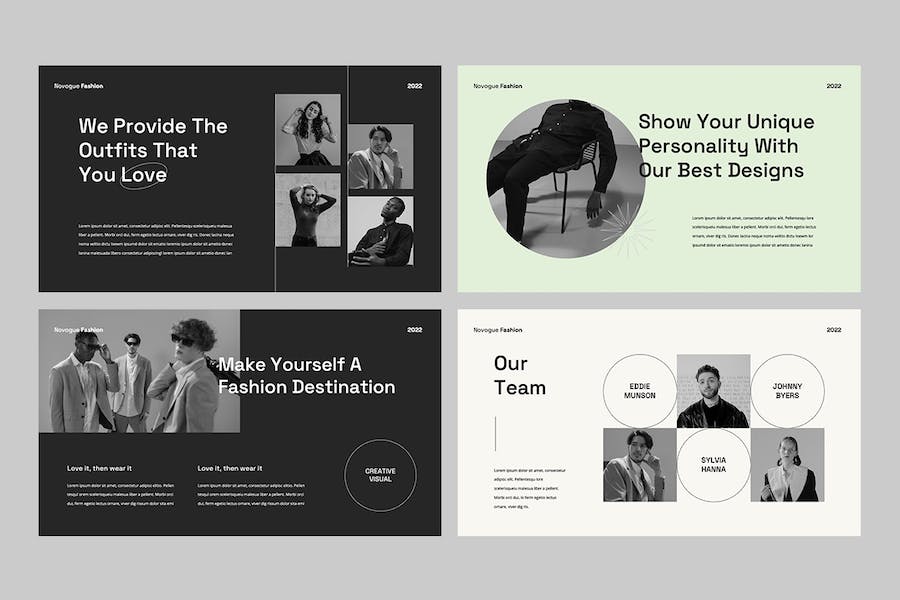 新潮时尚品牌宣传展示PPT模板 - 顶尖PPT